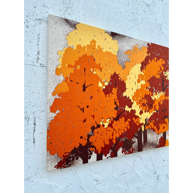 1970s 1970s Mid Century Modern Large Textile Wall Art For Sale - Image 5 of 13