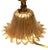 Metal Hanging Lamp in Brass with Frosted Iced Glass For Sale - Image 7 of 15