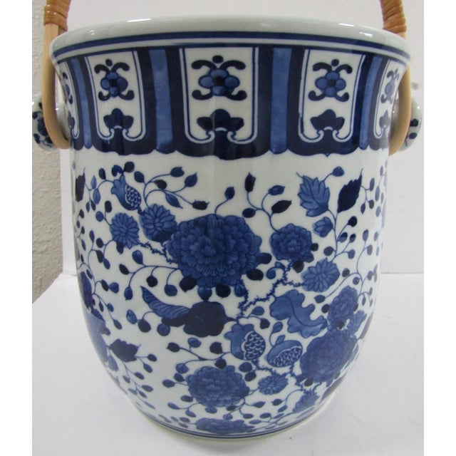 Blue 1990s Williams Sonoma Aerin Ginger Jar Champagne Bucket For Sale - Image 8 of 12