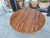 Walnut Round Coffee Table For Sale In Los Angeles - Image 6 of 10