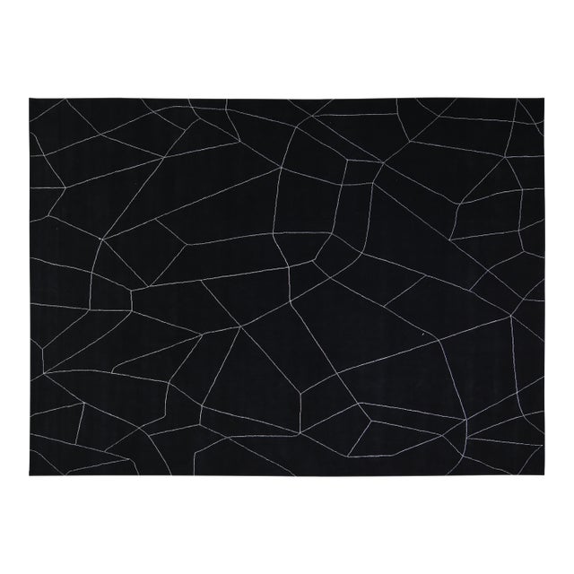 New Moroccan Porfessional Hand Knotted Wool Rug, 9'2x12 For Sale