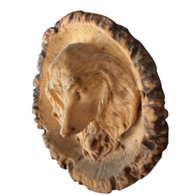 Brown Antler Mirror German Antique Dog Rosette For Sale - Image 8 of 10