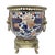 19th C Imari porcelain cachepot mounted in brass with lion's head handles. This is a beautiful addition to your Imari...