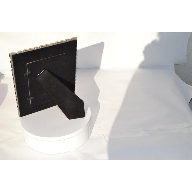 1990s Bubble Mirror Picture Frame For Sale - Image 9 of 10