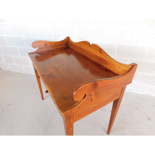 Wood Ethan Allen Country Craftsman Writing Desk 19-9303 Finish 219 For Sale - Image 7 of 17