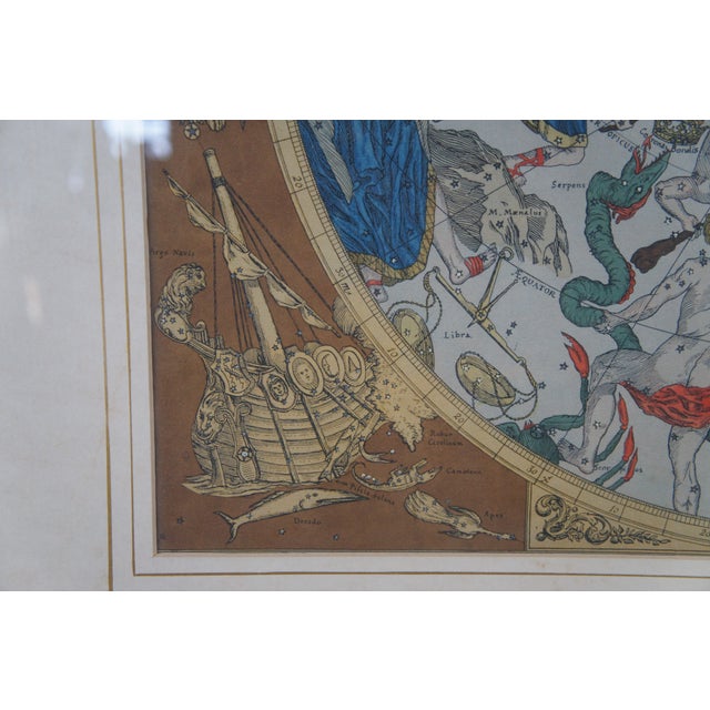 Hemisphaerium Coeli Boreale Greek Mythology Astronomical Celestial Map 39" For Sale - Image 6 of 13
