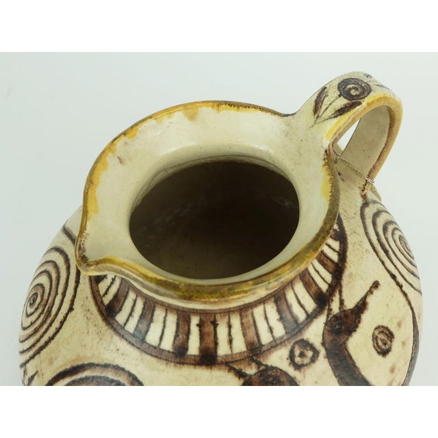 Mid-Century Italian Ceramic Vase Jug from Vitali, 1970s For Sale - Image 6 of 9