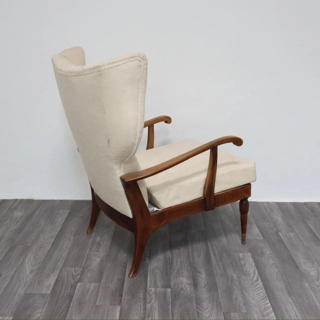 Beige Mid-Century Camea Reclining Armchair by Renzo Franchi Camerani, 1950s For Sale - Image 8 of 18