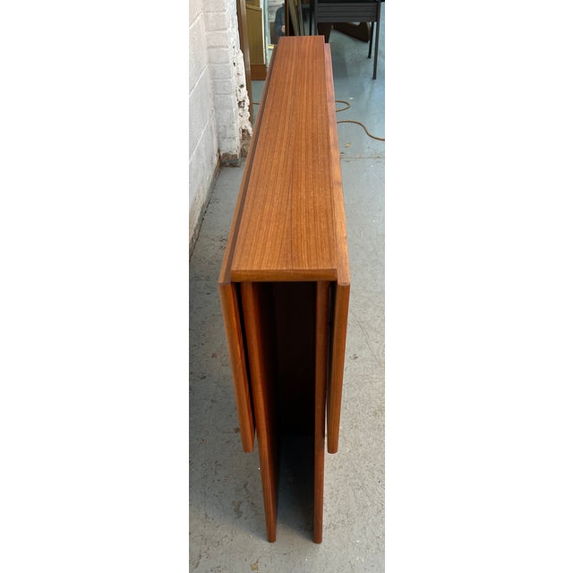 Mid-Century Teak Drop Leaf Dining Table by Nordisk Andels-Eksport of Denmark For Sale - Image 13 of 17