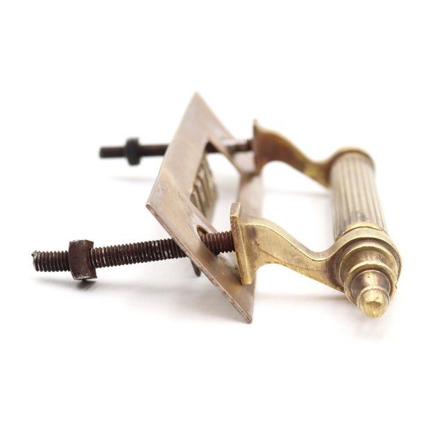 Spanish Brass Combination Front Door Handle & Mail Slot For Sale - Image 4 of 5