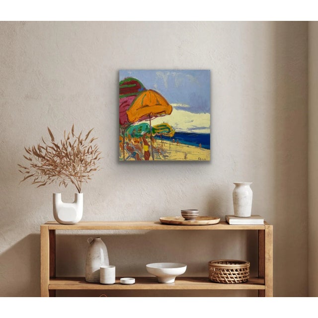 Impressionist Impressionistic Seascape Original Oil Painting For Sale - Image 3 of 9