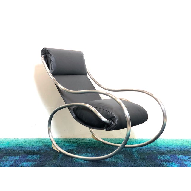 Chrome-Plated Rocking Chair from Heals, London, UK, 1970s For Sale - Image 15 of 15