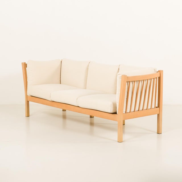 Wood Mid-Century Modern Danish Sofa by Ebbe Gehl & Søren Nissen, 1980s For Sale - Image 7 of 12