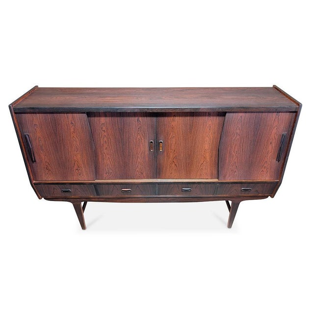 Mid-Century Modern 1950s Rosewood Credenza For Sale - Image 3 of 7