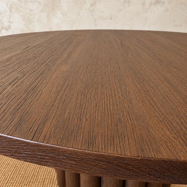 Lavene Dining Table in Kona Finish 60″ For Sale In Los Angeles - Image 6 of 8