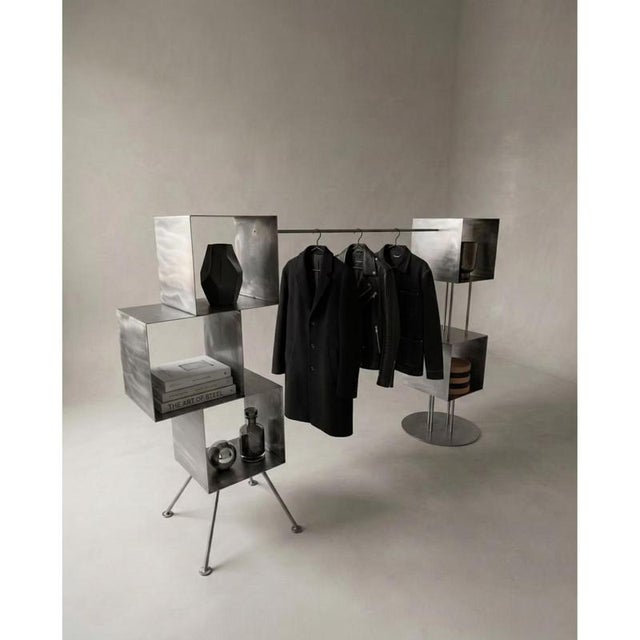 Rubik Complete Shelves in Stainless Steel by Metalmorphosis Studio, Set of 2 For Sale - Image 4 of 10