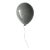 Grey Glossy Ceramic Balloon Wall Sculpture - Medium Size For Sale