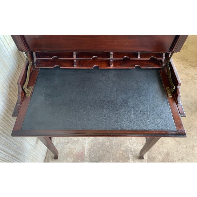 Late 19th Bureau Antique Cartonnier Sliding Top for Hidden Storage For Sale - Image 12 of 18