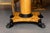 54.5" wide with sides up. 38.25" wide with sides down. 25.25" deep. 30" high This is an elegant Biedermeier-style figured...