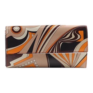Pucci Vintage Emilio Pucci Leather Wallet Made in Italy For Sale