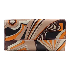 Pucci Vintage Emilio Pucci Leather Wallet Made in Italy