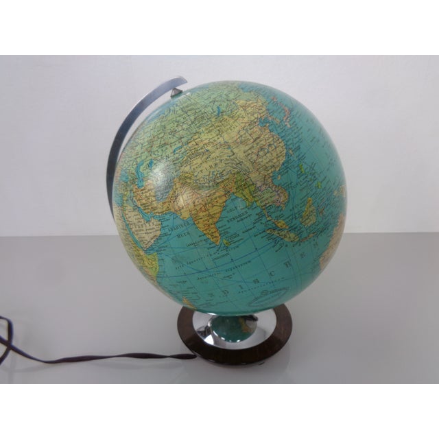 Vintage Illuminated Glass Globe by Paul Oestergaard for Columbus, 1960s For Sale - Image 4 of 18