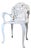Antique Iron Garden Chair, 1890s For Sale