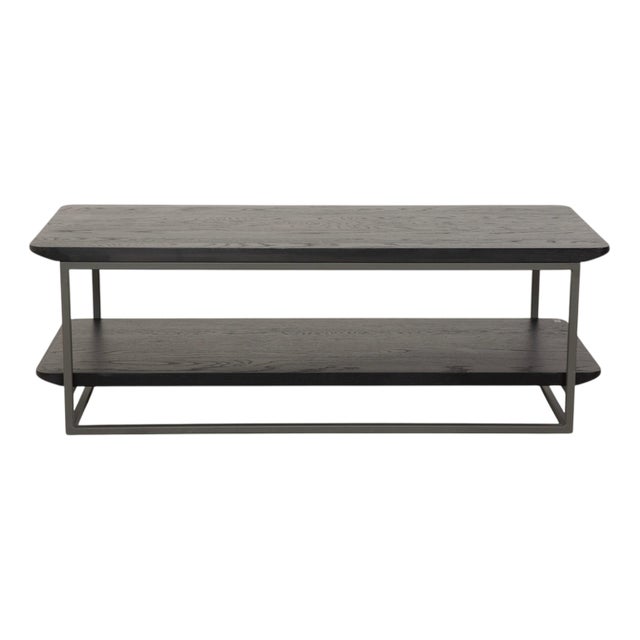 987 Coffee Table in Wood and Metal by Rolf Benz For Sale