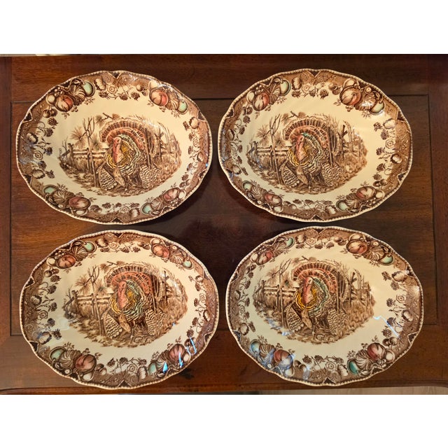 Johnson Brothers Vintage Johnson Brothers His Majesty Oval Serving Bowl England For Sale - Image 4 of 8