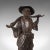 Late 19th Century Tall Antique Decorative Chinese Bronze Water Carrier Statue For Sale - Image 10 of 13