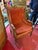 Louis XVI style chair with pink velvet 24”l x 23”d x 44”h 46-021