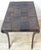 Woven Leather Strap Stool With Saber Legs For Sale - Image 4 of 9