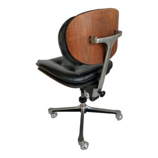 Mid-Century Industrial Modern Rolling Desk Chair For Sale