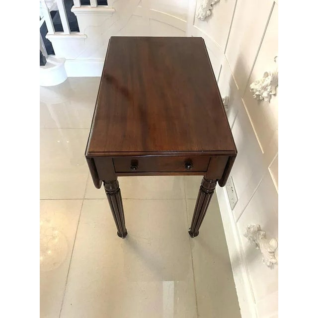Brown Regency Mahogany Pembroke Table, 1830s For Sale - Image 8 of 12