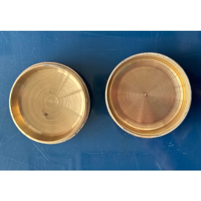 Modern Late 20th Century Vintage Brass Aspirin Pill Box in Pop Art Style - Doctor Gift For Sale - Image 3 of 10