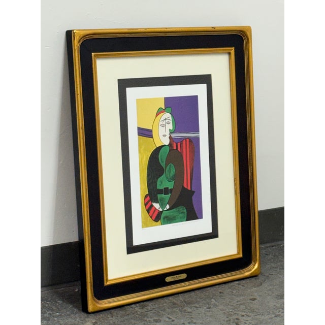 Cubism Pablo Picasso Framed Limited-Edition “Untitled” Lithograph Edition 290 of 500 For Sale - Image 3 of 12