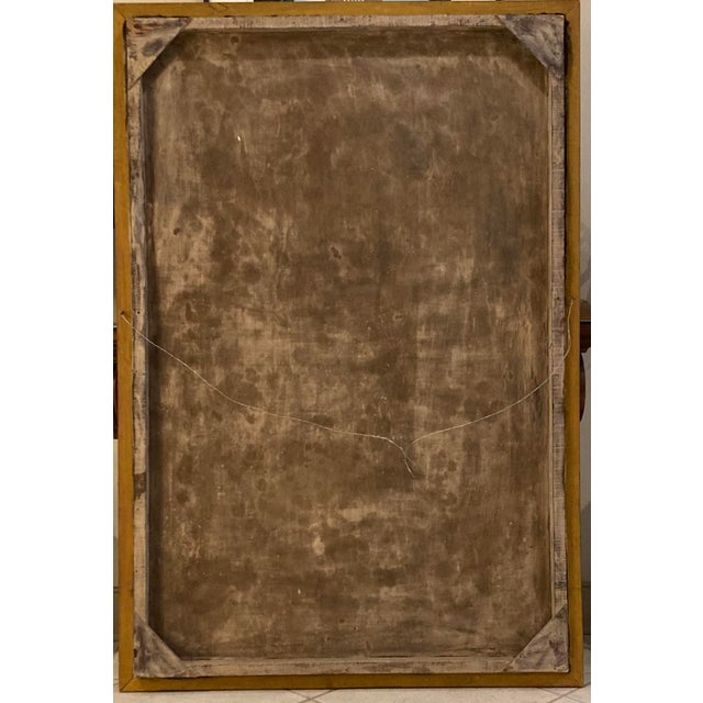 1920s Qajar Period Oil on Canvas For Sale In Washington DC - Image 6 of 6