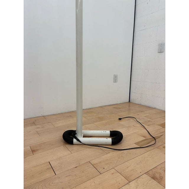 Metal Italian Space Age 1970s Tubular Floor Lamp For Sale - Image 7 of 9