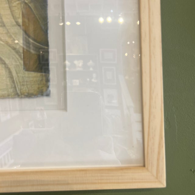 Framed Signed Abstract Mixed Media Painting For Sale - Image 4 of 6