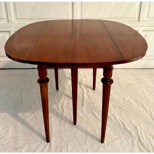American Vintage Watertown Slide Multi-Function Mahogany Expanding Console-to-Dining Table For Sale - Image 3 of 12