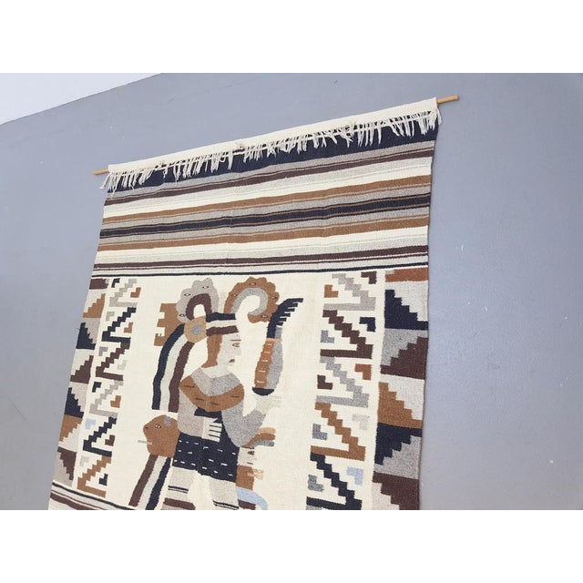 1970s Vintage Bohemian Kilim Wall Hanging Rug, 1970s For Sale - Image 5 of 12