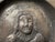 Antique 18th Century Tooled Engraved Handmade Portrait Pewter Plaque Plate Dish For Sale - Image 4 of 9
