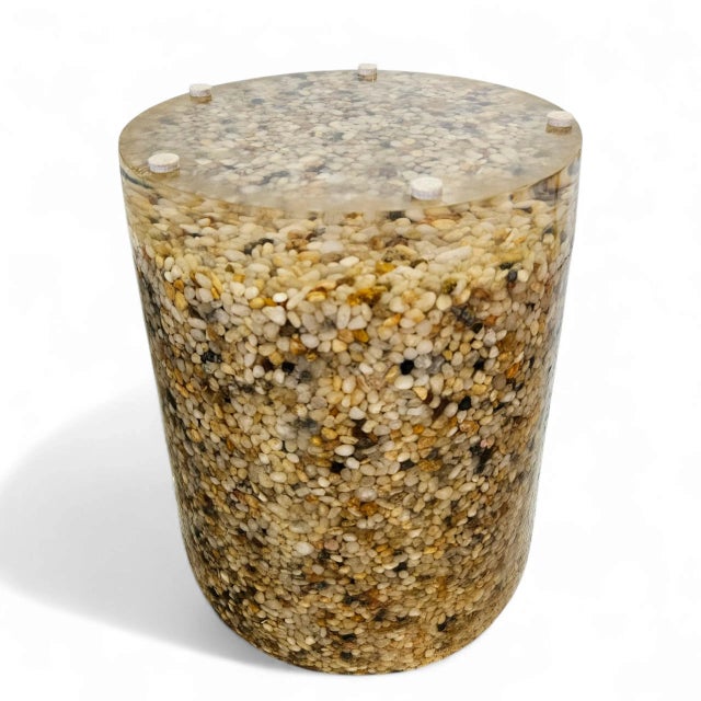 Rare Vintage Pebble Resin Umbrella Stand – Vintage For Sale - Image 9 of 12