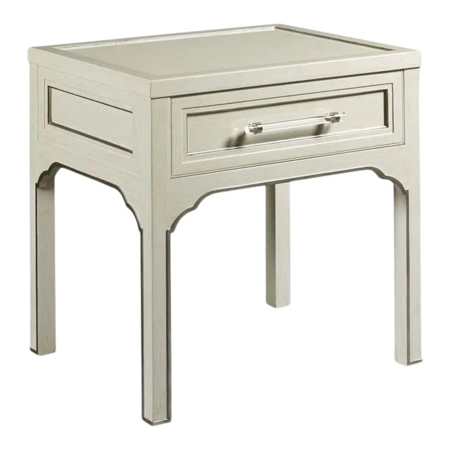 Brunell Side Table in Off-White For Sale