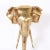 Mid 20th Century Anglo Indian British Colonial Style Brass Elephant Head on Stand For Sale - Image 5 of 7