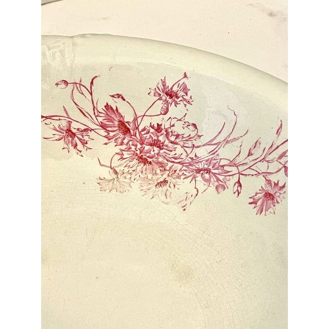 Antique English Porcelain Wash Bassin Set, Etruria Mellor & Co, For Sale - Image 9 of 11