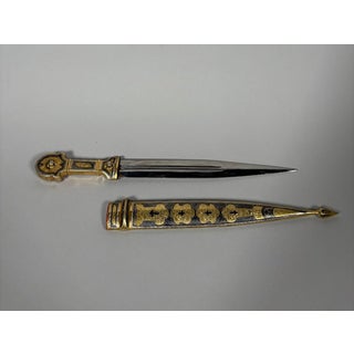 Kindjal dagger from the Caucasus, Russian Empire, in silver and vermeil, 19th century For Sale