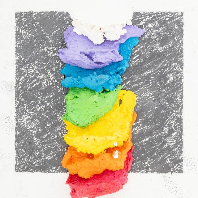 Contemporary Elfi Schuselka Abstract Composition Mixed Media, 2 For Sale - Image 3 of 7