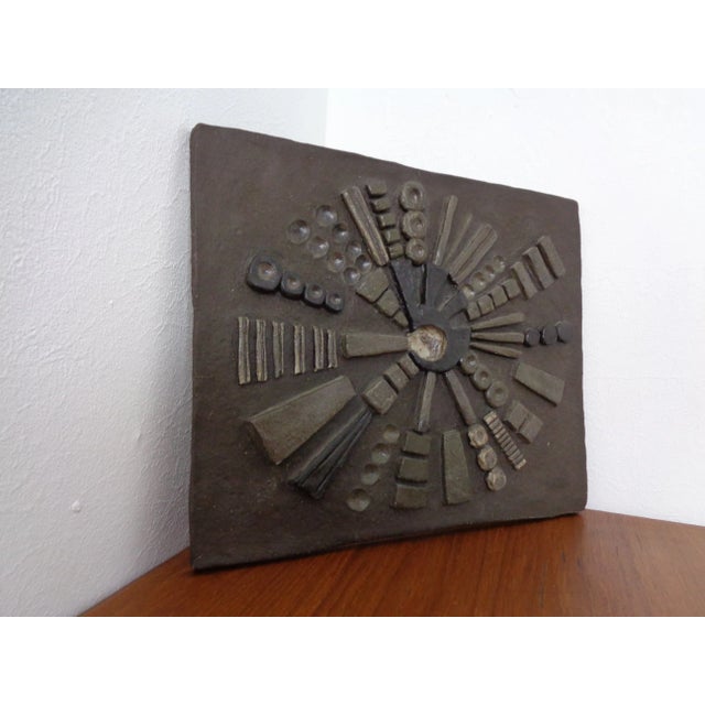 1960s Brutalist Ceramic Wall Panel, 1960s For Sale - Image 5 of 18