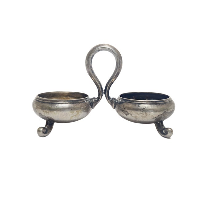 Eclectic Silver Salt and Pepper Holder, Germany, 1890s For Sale - Image 10 of 14